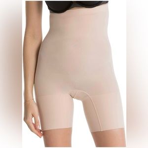 Spanx Higher Power Shorts - High-Rise Waist Shapewear, Tummy Control, Breathable